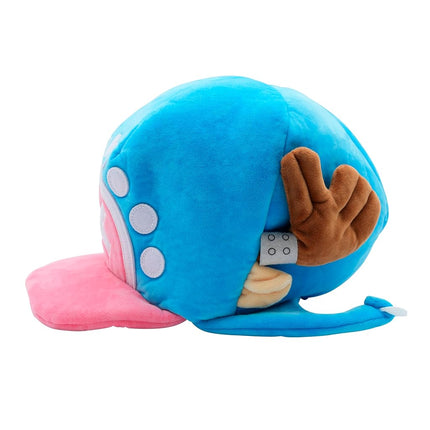 ABYSTYLE One Piece Tony Tony Chopper Hat Replica Adult Size Blue and Pink Cosplay Hat Accessories Merch Gift, Blue White Pink, One Size