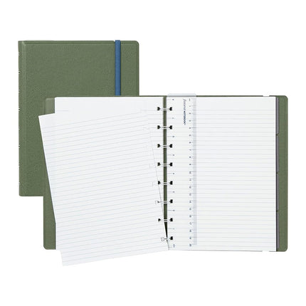 Filofax Contemporary Collection, Refillable Notebook, A5 Size, 112 Ruled, Repositionable Pages, 56 Sheets, Jade (B179526U)