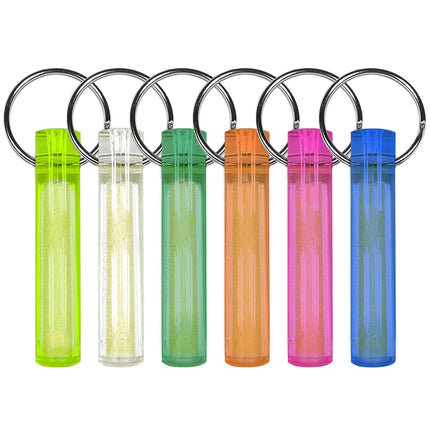 Gear Aid Ni Glo, 2” Glowing Keychain for Camping, Scuba and Night Fishing, Clear, 2-pk