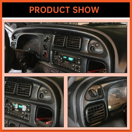 ECOTRIC Dash Board Bezel Cover Compatible with 1998-2002 Ram 1500