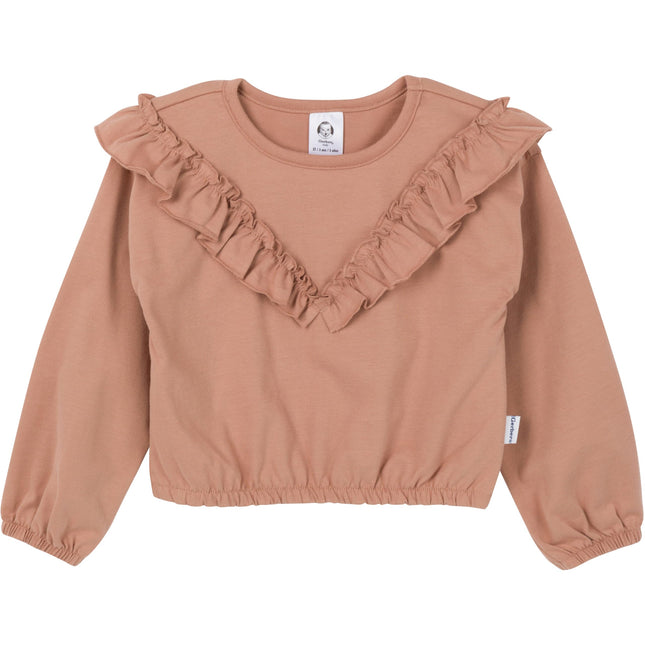 Gerber Baby Girls Toddler Girls' 3-piece (2 Tops and Pants) SetToddler Girls' 3-Piece (2 Tops and Pants) Set, Tan, 4T