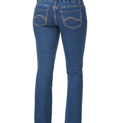 Riders by Lee Indigo Women's Pull On Waist Smoother Bootcut, mid Shade, 18A