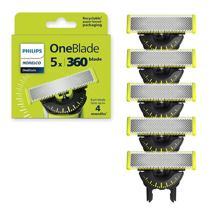 Philips Norelco OneBlade 360 Blades, Genuine Repla