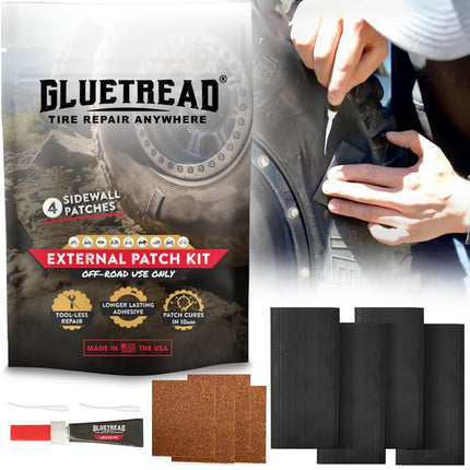GlueTread External Patch Kit - for Tubeless Tires 