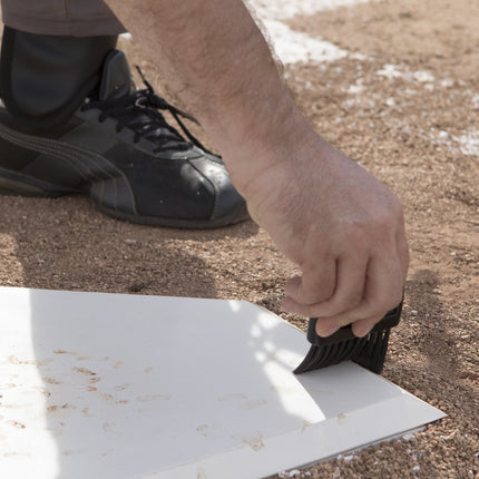 Champion Sports-96 Heavy-Duty Rubber Home Plate, White 16" x 17" x 1"