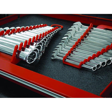 Ernst Manufacturing Gripper Wrench Organizer, 5 Tool, Red