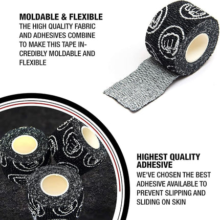 WOD Nation Weightlifting Hook Grip Tape - 3 Pack - Crossfit & Weightlifting Tape - Olympic & Weight Lifting Thumb Wrap