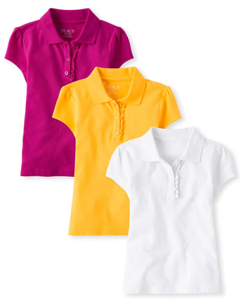The Children's Place Girls' Short Sleeve Ruffle Pi
