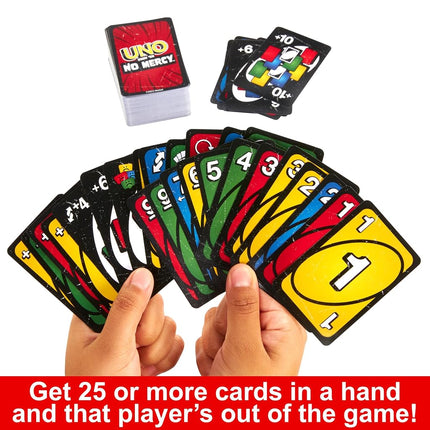 Mattel Games UNO Show ‘em No Mercy Card Game in Storage Tin,Ages 7+