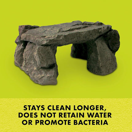 Zilla Pet Reptile Terrarium Shale Rock Den Décor, Basking Rock and Hide for Bearded Dragons and Other Reptiles, Medium