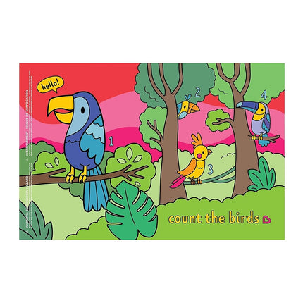 Munchkin� Story Mat�, BPA Free Disposable Placemats for Kids, 18 Pack, 2 Designs