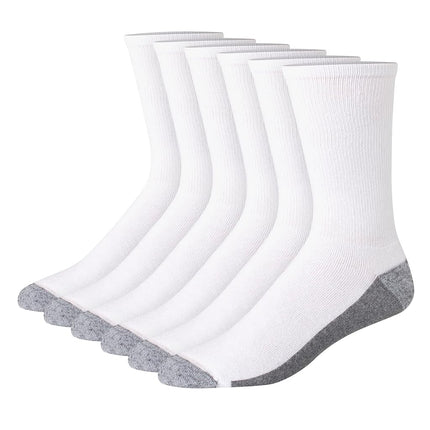 Hanes Men's Big & Tall Comfort Top Crew Socks (6 P
