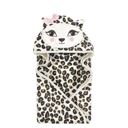 Hudson Baby Unisex Baby Cotton Animal Face Hooded 