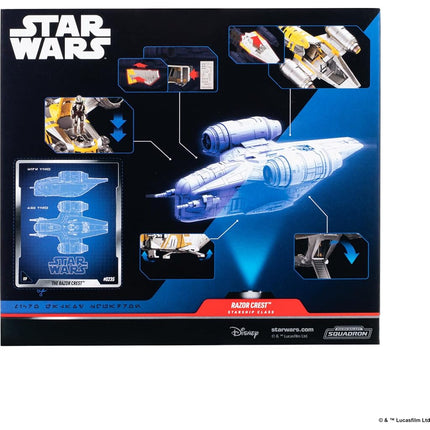 Star Wars™ Micro Galaxy Squadron Razor Crest - 18 cm Vehicle with 2,5 cm Micro Figure Accessory