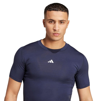 adidas Men's Techfit Compression Training T-Shirt, Ink, Large