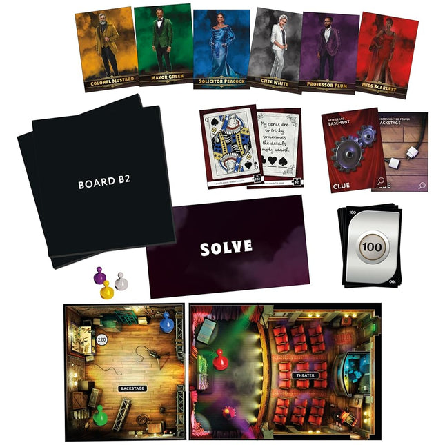 Clue Escape: The Illusionist�s Club Board Game | Escape Room Family Game | 1-Time Solve Mystery | Ages 10+ | 1-6 Players | Difficulty 4 | 90 - 120 Mins.