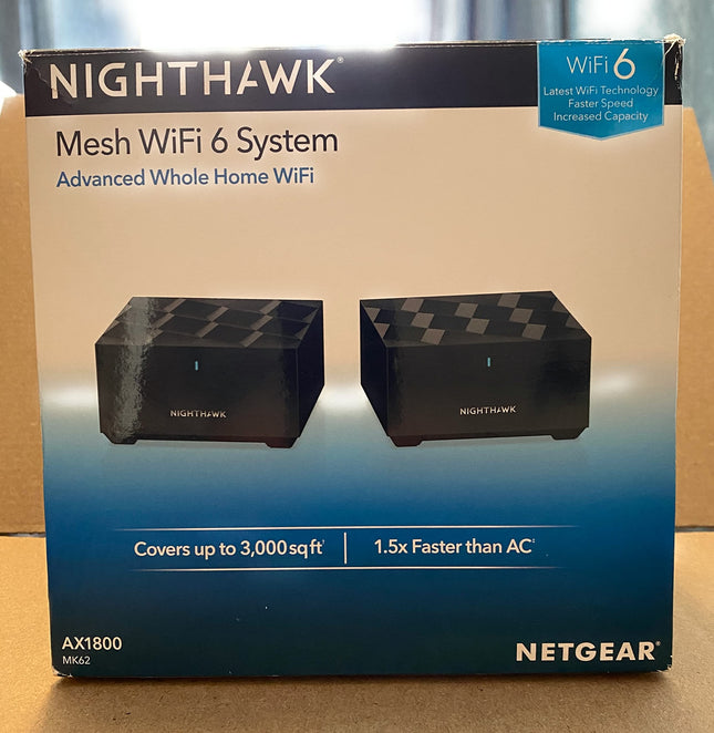 Ubcwin NETGEAR Nighthawk 全家用网眼 WiFi 6 系统 (MK62) - 