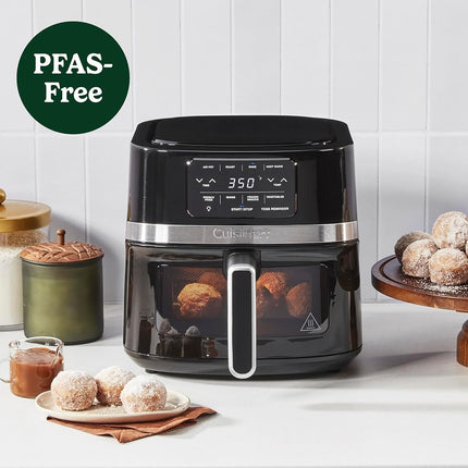 Cuisinart Air Fryer Oven, Stainless Steel Air Fryer, 4.5-Qt Fryer Basket, Dishwasher-Safe Parts with 4 Presets for Roast, Bake, Broil, Air Fry & Keep Warm, Quick & Easy Meals, AIR-160, Black