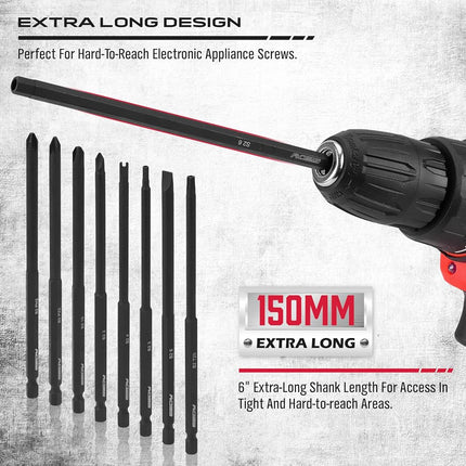 1/4" Extra Long Security Bit Set