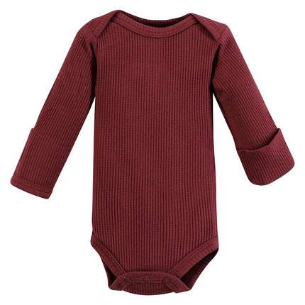 Hudson Baby Unisex Thermal Preemie Layette Set 4pc Long Sleeve Outfit, Navy Plaid, Preemie