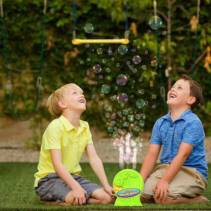Gazillion Bubbles Gazillion Premium Rollin Wave Bubble Machine I Unleashes an Endless Flow of Bubbles I Includes safe non toxic 4oz premium solution I For Kids ages 3+