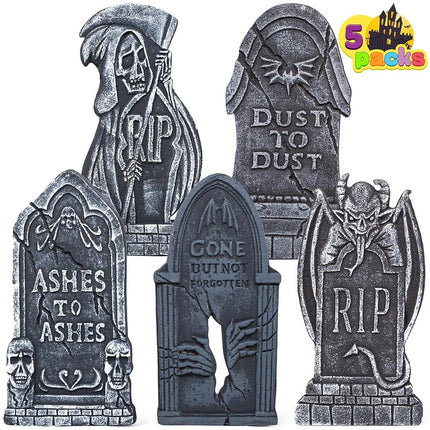 JOYIN 17” Halloween Tombstones for Graves Decorati