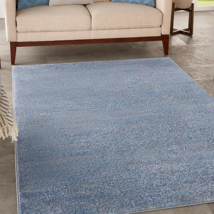 Nourison Essentials 4' x 6' Blue/Grey Outdoor Indoor/Outdoor Rug
