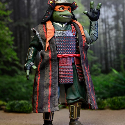 NECA Teenage Mutant Ninja Turtles 3 (Movie) - Turtles in Time- 1:7 Scale Collectible Action Figures, Leonardo & Michelangelo 2-Pack
