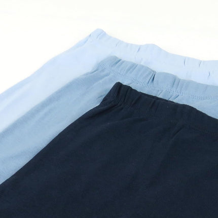 HonestBaby Multipack Harem Pants, ajuste holgado, pantalones sin cierre, 100 % algodón orgánico para bebés, niños y niñas, unisex, paquete de 3, azul degradado, 12 meses