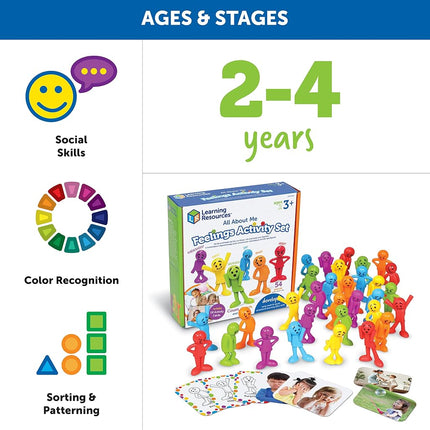 Learning Resources All About Me Feelings Activity Set, Ages 3+, Emotional Learning Toy, Social and Emotional Development