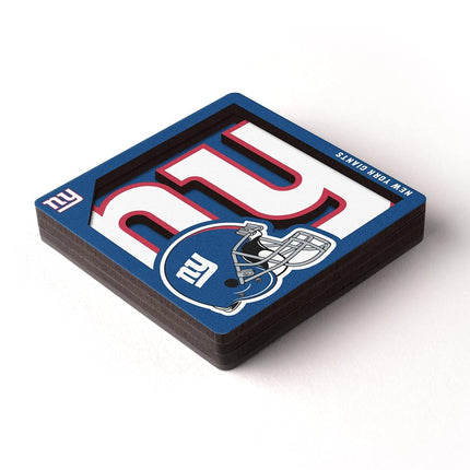 YouTheFan NFL New York Giants 3D Logo Series Magnets