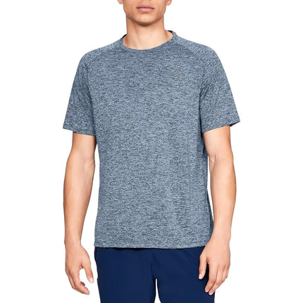 Under Armour - Camiseta UA Tech 20 SS para hombre, talla L x alta, Academy/Steel