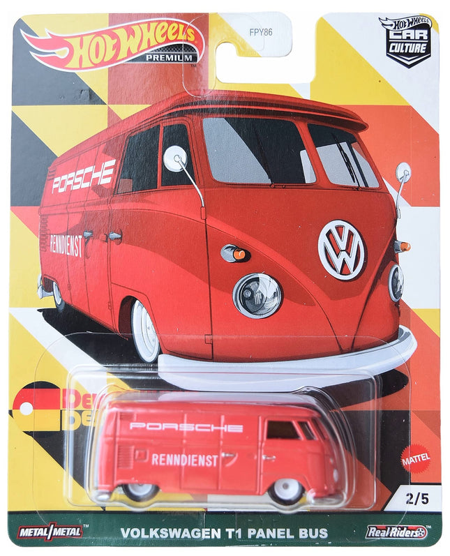 Hot Wheels Volkswagen T1 Panel Bus, red 2/5 [Porsc