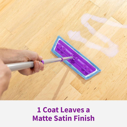 Rejuvenate Professional Wood Floor Restorer and Polish with Durable Finish Non-Toxic Easy Mop On Application Satin Finish 32oz