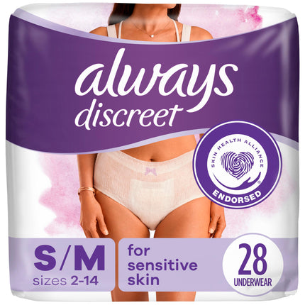 Always Discreet for Sensitive Skin Underwear, Four