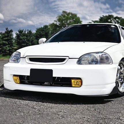 DNA MOTORING FL-HC96-AM Front Bumper Fog Light Driver & Passenger Side Enhance visibility [Compatible with 96-98 Honda Civic]