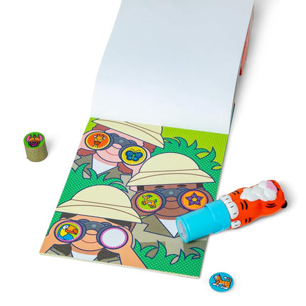 Melissa & Doug Sticker WOW Tigre Ensemble : Tampon Autocollant, Bloc d'Activités de 24 Pages, 600 Autocollants au Total, Loisirs Créatifs Jouet Fidget Personnage à Collectionner