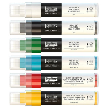 Liquitex 6-Piece Professional Paint Wide Marker Set