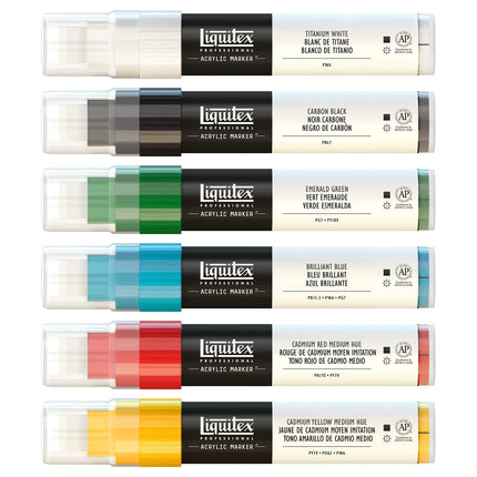 Liquitex 6-Piece Professional Paint Wide Marker Set