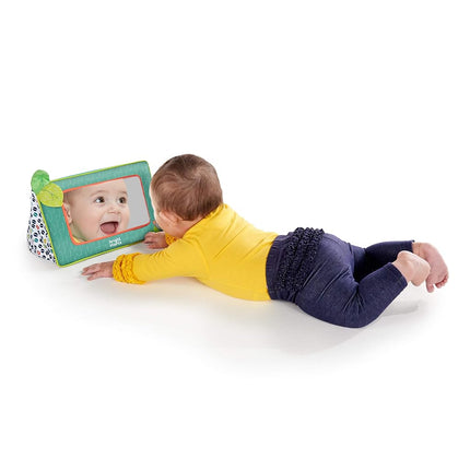 Bright Starts Baby Sit and See Safari Floor Mirror, Tummy Time Activity Toy, Ages Newborn +