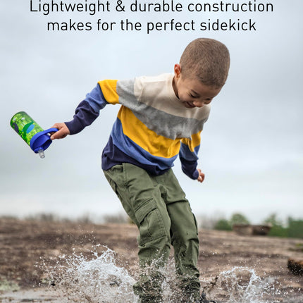 CamelBak Eddy+ 14oz Kids Water Bottle with Tritan Renew – Straw Top, Leak-Proof When Closed, Hip Dinos