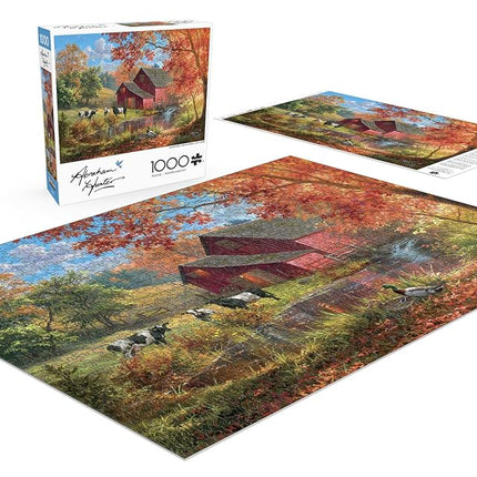 Buffalo Games - Abraham Hunter - Life on The Farm - 1000 Piece Jigsaw Puzzle for Adults - Challenging Puzzle Perfect for Game Nights - Finished Size is 26.25 x 19.75