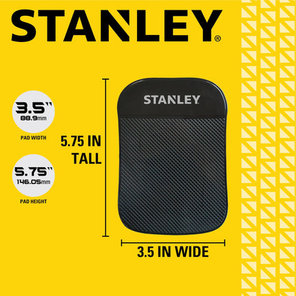 STANLEY S4005 Almohadilla de gel antideslizante extrafuerte para salpicadero, 3.5" x 5.75", para teléfono móvil, tableta, GPS, llaves o gafas de sol, paquete de 4