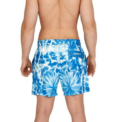 Speedo Bañador de natación para hombre, de largo corto, con forro cómodo Redondo, estampado