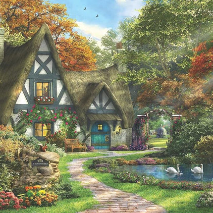 Anatolian 2000 piece jigsaw puzzles - 2000 piece jigsaw puzzles THE AUTUMN COTTAGE for adults is ideal as a gift for the whole family and this 2000 piece puzzle is made of ESKA BOARD