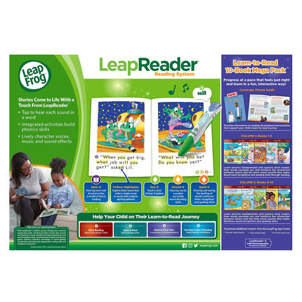LeapFrog LeapReader Mega Pack de 10 libros para aprender a leer