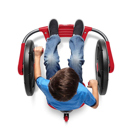 Radio Flyer Cyclone Three Wheel 306 Degree Spin Arm Powered Trike for Hours of Outdoor Fun for Ages 3-7