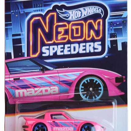 Hot Wheels Mazda RX-7, Neon Speeders 2/8 [Pink]
