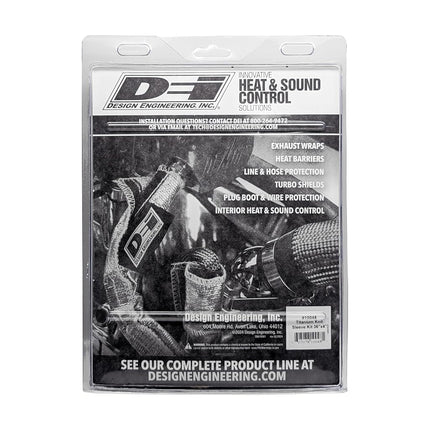 Design Engineering 10048 4" x 36" Titanium Knit Exhaust Sleeve with Locking Ties & Tool
