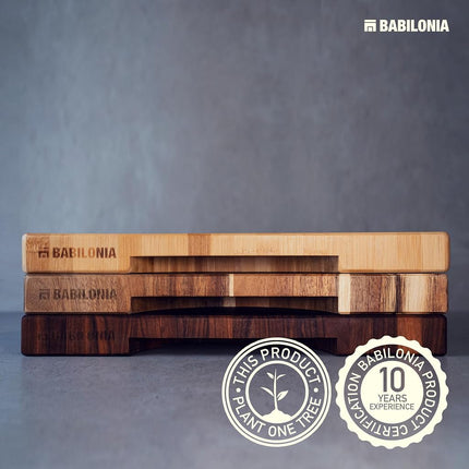 American Walnut Wood Cutting Board, End Grain Butcher Block for Kitchen